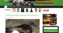 Desktop Screenshot of animalesenextincion.info